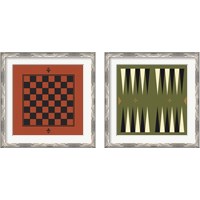 Framed 'Game Boards 2 Piece Framed Art Print Set' border=