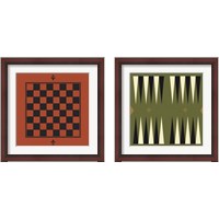 Framed 'Game Boards 2 Piece Framed Art Print Set' border=