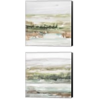 Framed 'Turquoise & Clay 2 Piece Canvas Print Set' border=