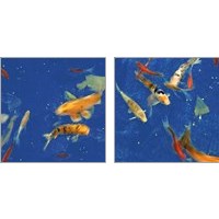 Framed 'Swimming Lessons 2 Piece Art Print Set' border=