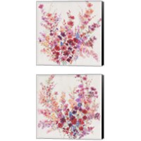 Framed 'Flowers on a Vine 2 Piece Canvas Print Set' border=