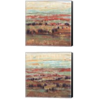 Framed 'Divided Landscape 2 Piece Canvas Print Set' border=