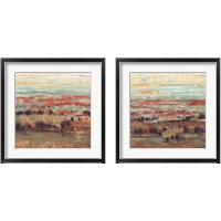 Framed 'Divided Landscape 2 Piece Framed Art Print Set' border=