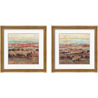 Framed 'Divided Landscape 2 Piece Framed Art Print Set' border=