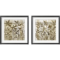 Framed 'Neutral Garden 2 Piece Framed Art Print Set' border=