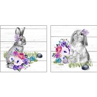 Framed 'Bright Easter Bouquet 2 Piece Art Print Set' border=
