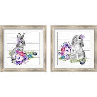 Framed 'Bright Easter Bouquet 2 Piece Framed Art Print Set' border=