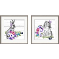 Framed 'Bright Easter Bouquet 2 Piece Framed Art Print Set' border=