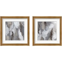 Framed 'Cloudy Shapes 2 Piece Framed Art Print Set' border=