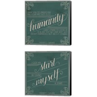 Framed 'Madam Walker Quote 2 Piece Canvas Print Set' border=