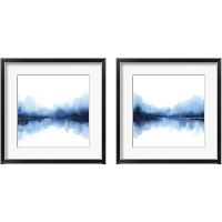 Framed Ultramarine Mirror 2 Piece Framed Art Print Set