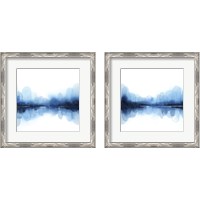 Framed 'Ultramarine Mirror 2 Piece Framed Art Print Set' border=