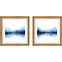 Framed 'Ultramarine Mirror 2 Piece Framed Art Print Set' border=
