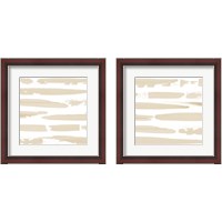Framed 'Sand Swipe 2 Piece Framed Art Print Set' border=