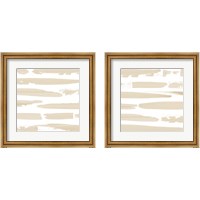 Framed 'Sand Swipe 2 Piece Framed Art Print Set' border=