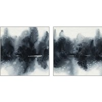 Framed 'Winter Months 2 Piece Art Print Set' border=