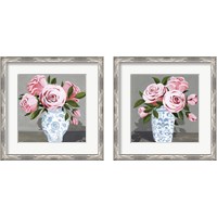 Framed 'Autumnal Roses 2 Piece Framed Art Print Set' border=