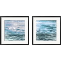 Framed 'Shimmering Waters 2 Piece Framed Art Print Set' border=