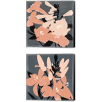 Framed 'Mod Lilies 2 Piece Canvas Print Set' border=
