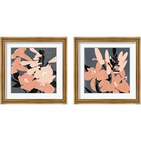 Framed 'Mod Lilies 2 Piece Framed Art Print Set' border=