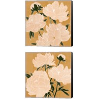 Framed 'Modern Peonies 2 Piece Canvas Print Set' border=