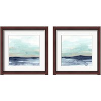 Framed 'Ocean Morning Mist 2 Piece Framed Art Print Set' border=