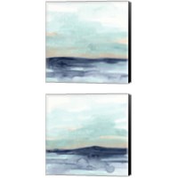 Framed 'Ocean Morning Mist 2 Piece Canvas Print Set' border=