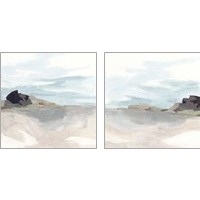 Framed 'Glacial Coast 2 Piece Art Print Set' border=