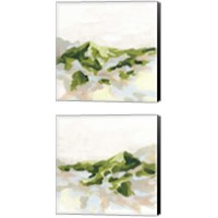 Framed 'Emerald Hills 2 Piece Canvas Print Set' border=