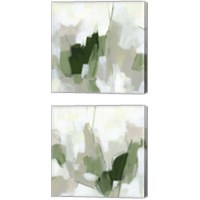 Framed 'Emerald Fragment 2 Piece Canvas Print Set' border=