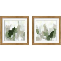 Framed 'Emerald Fragment 2 Piece Framed Art Print Set' border=
