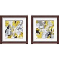 Framed Citron Confetti 2 Piece Framed Art Print Set