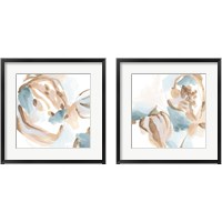 Framed 'Abstracted Shells 2 Piece Framed Art Print Set' border=