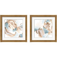 Framed 'Abstracted Shells 2 Piece Framed Art Print Set' border=