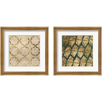 Framed 'Tile Tableau 2 Piece Framed Art Print Set' border=