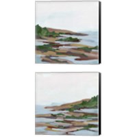 Framed 'Forest Shore 2 Piece Canvas Print Set' border=