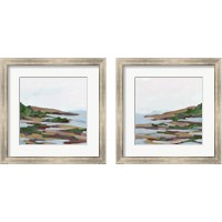 Framed 'Forest Shore 2 Piece Framed Art Print Set' border=