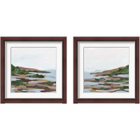 Framed 'Forest Shore 2 Piece Framed Art Print Set' border=