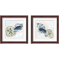 Framed 'Shell Melody 2 Piece Framed Art Print Set' border=