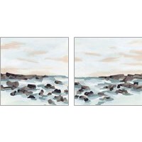 Framed 'Coastal Shoals 2 Piece Art Print Set' border=