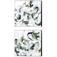 Framed 'Snow Lichen 2 Piece Canvas Print Set' border=