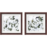 Framed 'Snow Lichen 2 Piece Framed Art Print Set' border=