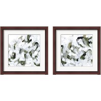 Framed 'Snow Lichen 2 Piece Framed Art Print Set' border=
