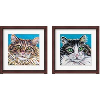 Framed High Society Cat 2 Piece Framed Art Print Set