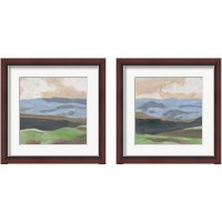 Framed 'Distant Hills 2 Piece Framed Art Print Set' border=