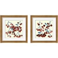 Framed 'Sweet Cherries 2 Piece Framed Art Print Set' border=