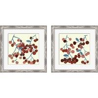 Framed 'Sweet Cherries 2 Piece Framed Art Print Set' border=