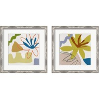 Framed 'Flower Petals 2 Piece Framed Art Print Set' border=