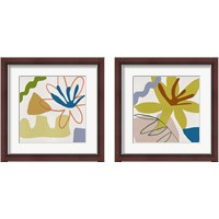 Framed 'Flower Petals 2 Piece Framed Art Print Set' border=
