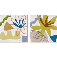 Framed 'Flower Petals 2 Piece Art Print Set' border=